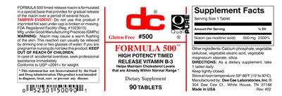 Photo of the DC Formula 500 label