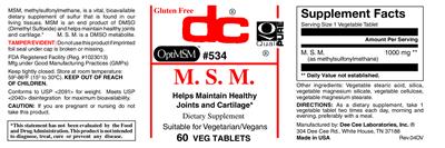 Photo of the DC M. S. M. label