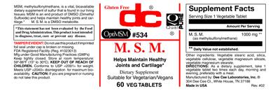 Photo of the DC M. S. M. label