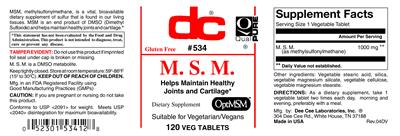 Photo of the DC M. S. M. label