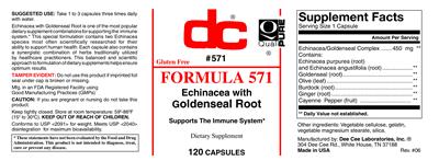 Photo of the DC Formula 571 label