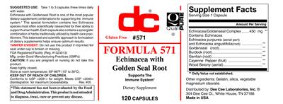 Photo of the DC Formula 571 label