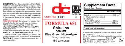 Photo of the DC Formula 681 label