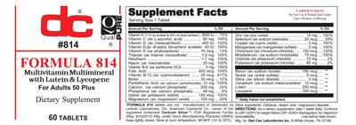 Photo of the DC Formula 814 label