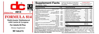 Photo of the DC Formula 814 label
