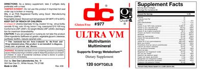 Photo of the DC Ultra VM label
