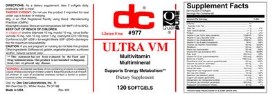 Photo of the DC Ultra VM label
