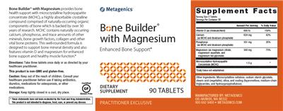 Photo of the Metagenics Bone Builder with Magnesium label