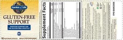 Label of Gluten-Free Support