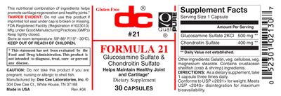 Photo of the DC Formula 21 label