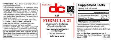 Photo of the DC Formula 21 label