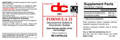 Photo of the DC Formula 21 label