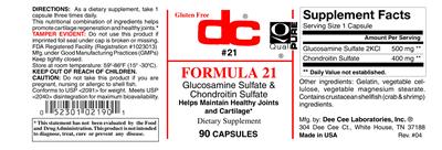 Photo of the DC Formula 21 label