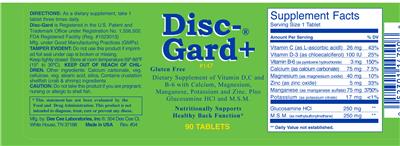 Photo of the DC Disc-Gard+ label
