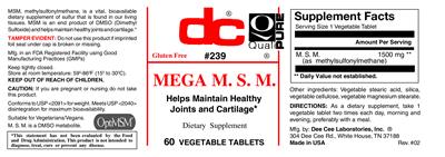 Photo of the DC Mega M. S. M. label
