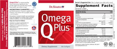 Photo of the Dr. Sinatra Omega Q Plus label
