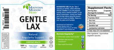 Label of Gentle Lax