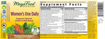 Photo of the MegaFood Women's One Daily label
