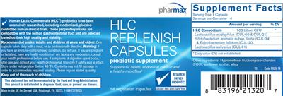 Label of HLC Replenish Capsules