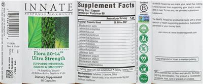 Label of Flora 20-14 Ultra Strength