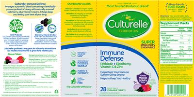 Product label for Immune Defense Great Mixed Berry Flavor