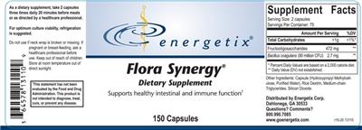 Photo of the Energetix Flora Synergy label