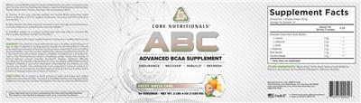 Photo of the Core Nutritionals ABC Fuzzy Uncle Carl label