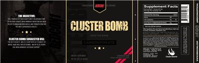 Photo of the Redcon1 Cluster Bomb Strawberry Kiwi label