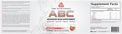Photo of the Core Nutritionals ABC Pink Guava label