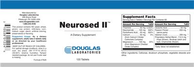 Photo of the Douglas Laboratories Neurosed II label