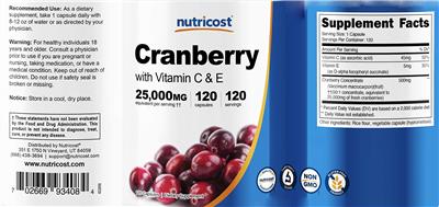Cranberry with Vitamin C & E