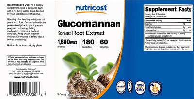 Glucomannan 1,800 mg