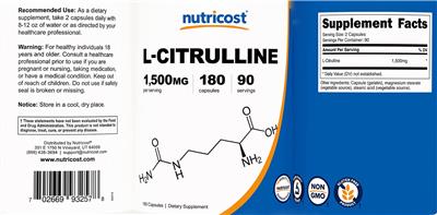 L-Citrulline 1,500 mg