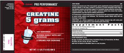 Creatine 5 grams