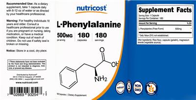 L-Phenylalanine 500 mg