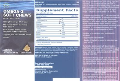 Omega-3 Soft Chews Natural Citrus Flavor