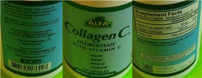 Photo of the Alfa Vitamins Collagen C Hydrolysate with Vitamin C label