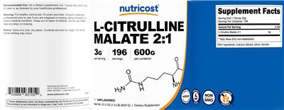 L-Citrulline Malate 2:1 3 g Unflavored