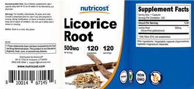 Licorice Root 500 mg