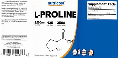 L-Proline 2,000 mg