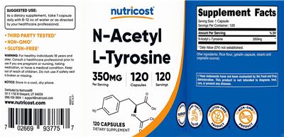 N-Acetyl L-Tyrosine 350 mg