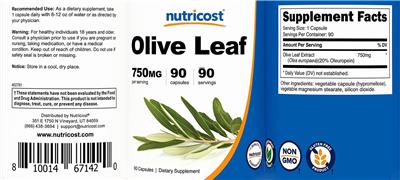 Olive Leaf 750 mg