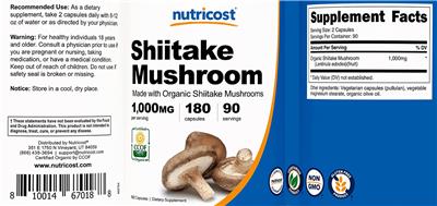 Shiitake Mushroom 1,000 mg
