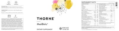 Photo of the Thorne MediBolic label