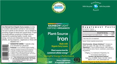 Plant-Source Iron