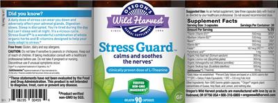 Photo of the Oregon's Wild Harvest Stress Guard label