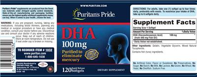 DHA 100 mg