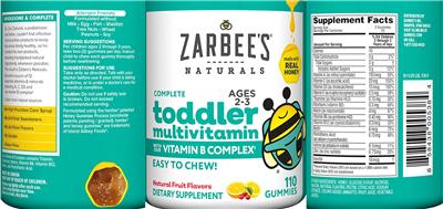 Complete Toddler Multivitamin Natural Fruit Flavors