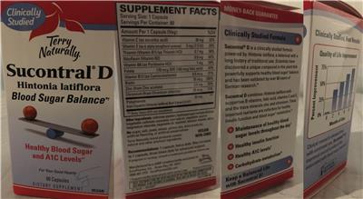 Photo of the Terry Naturally Sucontral D label