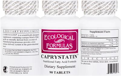 Photo of the Ecological Formulas Caprystatin label